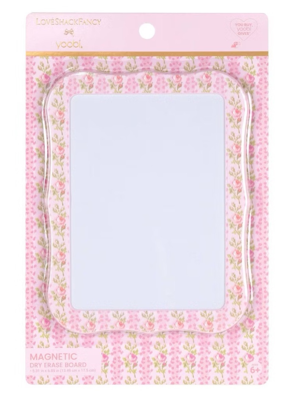 LoveShackFancy Target Yoobi ditsy Blooming  Locker Dry Erase Board magnet